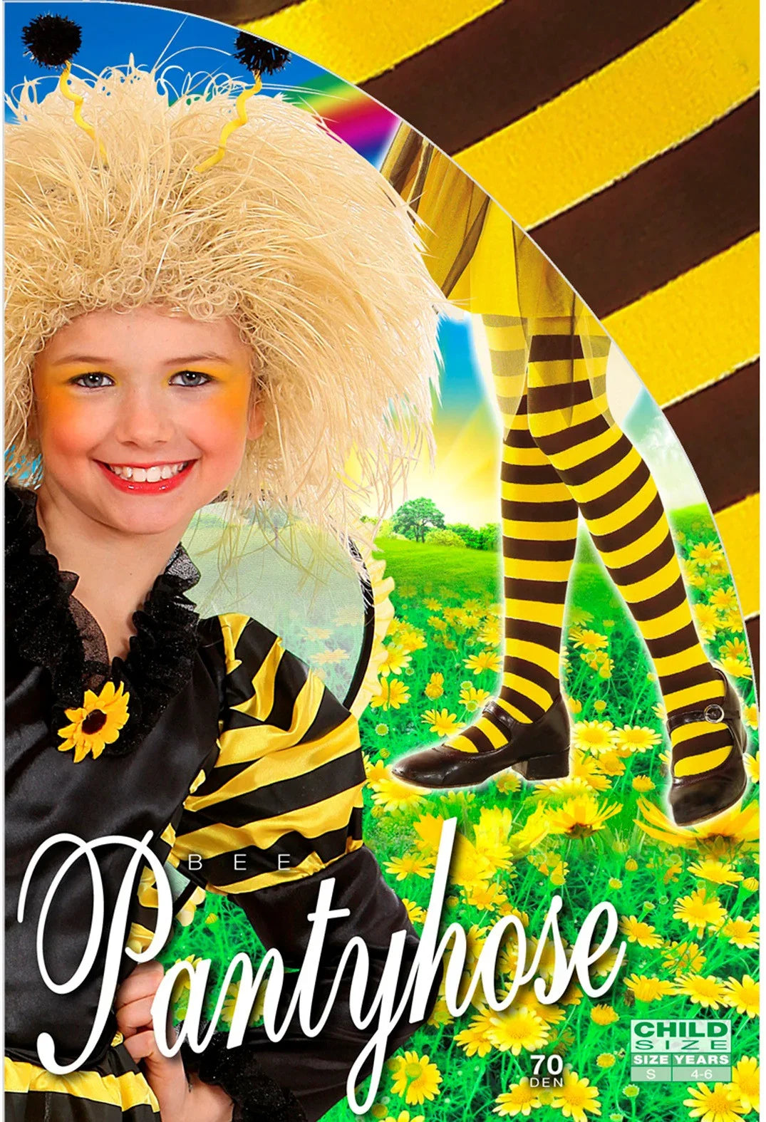 Pantys con Rayas Amarillas y Negras Infantiles Medias y Pantys Widmann